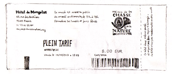 musée chasse ticket